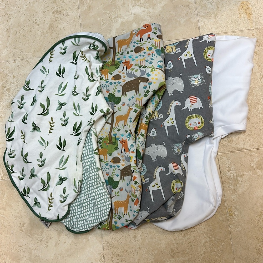 Four Boppy Original Nursing Pillow Covers